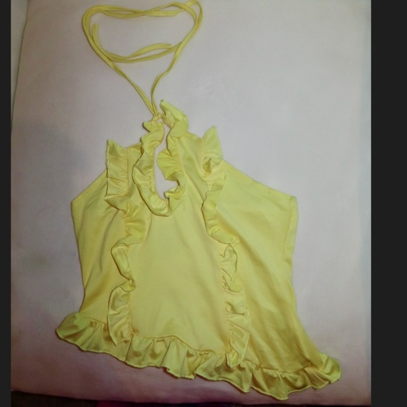 Y2K Ruched Ruffle Crop Top - Picture 3 of 3